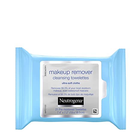 Neutrogena Makeup Remover Cleansing Towelettes, Fragrance Free, 21 Count