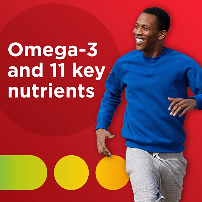 Centrum Multigummies Omega 3 Gummy Multivitamin for Adults, Fruit, 110 Count