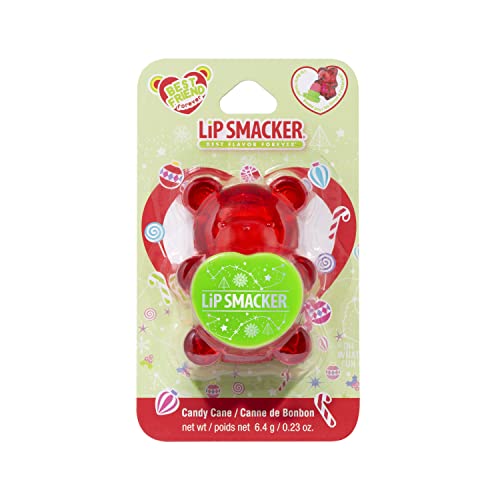 Lip Smacker Holiday Sugar Bear Flavored Lip Balm Candy Cane Red Stocking Stuffer