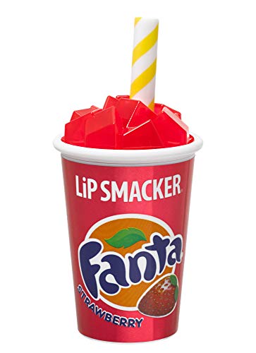 Lip Smackers Strawberry Fanta Flavored Lip Balm, Coke Cup, Strawberry Fanta Flavor, Lip Care, For Kids, Women, Men