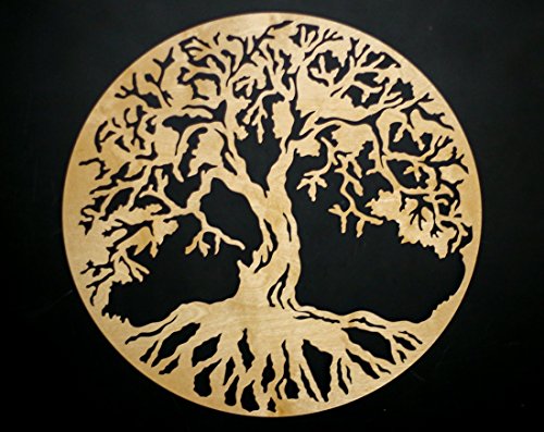 Tree of Life Round 3D 22" Wooden Wall Art - Home Decor - Wedding Gift - Made in the USA - Great Christmas gift - Beautiful and unique gift