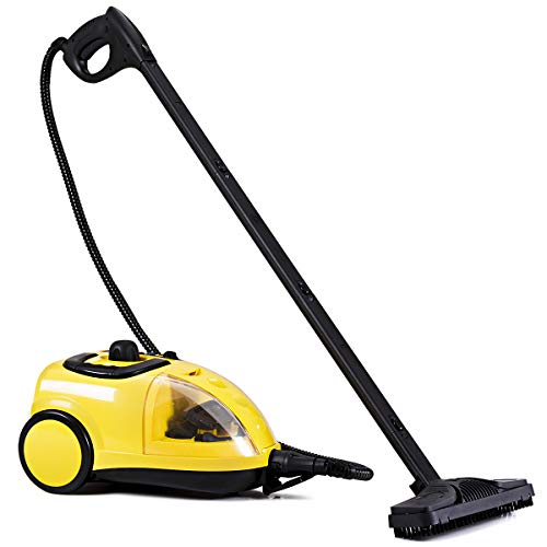 COSTWAY Steam Cleaner, Adjustable Heavy Duty Professional Steam Cleaning, Cleaning Machine-Included 17 Accessories, Ideal for Floors, Windows, 1500W