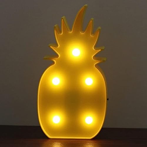 Marquee Sign Lights, LED Marquee Letter Lights Sign Marquee Night Light for Kids Room Lamp Battery Operated (Pineapple)