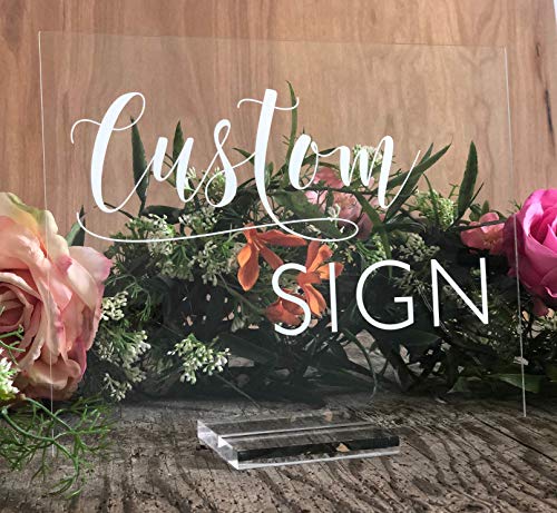 Acrylic Wedding Sign, Custom Acrylic Wedding Sign, Custom Wedding Date Sign,Welcome Wedding Signs, Wedding Welcome