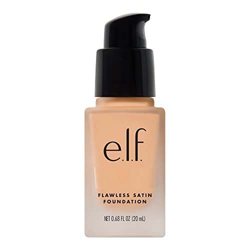 e.l.f. Flawless Finish Foundation, Lightweight & Medium Coverage, Semi-Matte Finish, Shell, 0.68 Fl Oz (20mL)