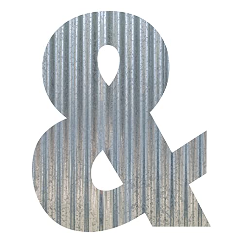 Corrugated Metal Letter (9 Inch, &)