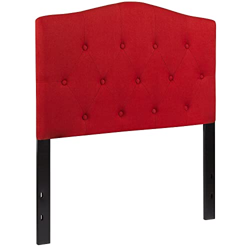 Flash Furniture Cambridge Tufted Upholstered Twin Size Headboard in Red Fabric
