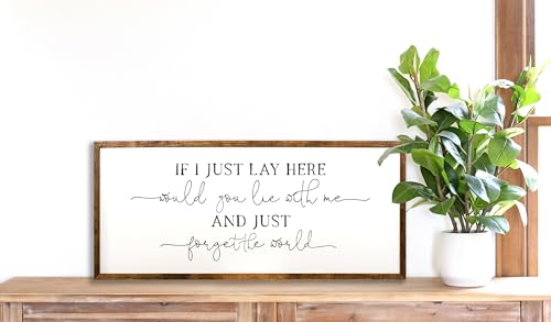 10x20 inches,If I Lay Here Would You Lie With Me Wall Decor - Bedroom Wall Decor - Bedroom Decor - Above Bed Decor - Bedroom Wall Art - Master Bedroom Wall Decor - Bedroom Wall Decor Over The Bed