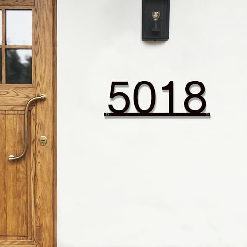 Tegik House Numbers for Outside, Personalized Metal Address Number for House, Custom House Number Sign, Handmade Address Plague