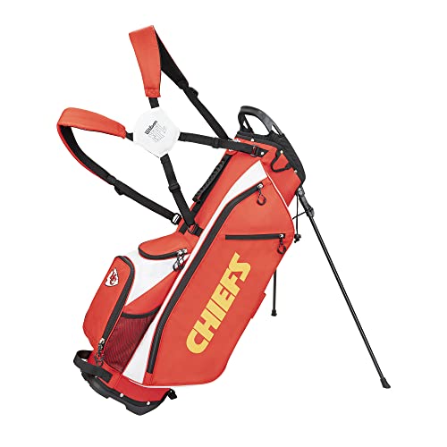 Wilson NFL Golf Bag - Carry, Kansas City, Red, 2020 Model