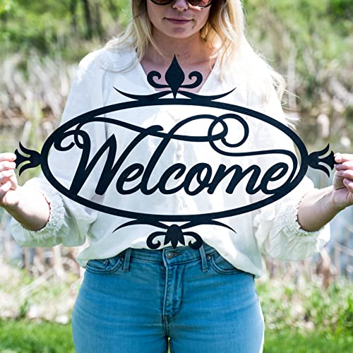 Welcome Sign Metal Home Steel Welcome Sign Metal Welcome Sign Outdoor Welcome Sign Welcome Sign Front Door Outdoor Metal Housewarming Gift