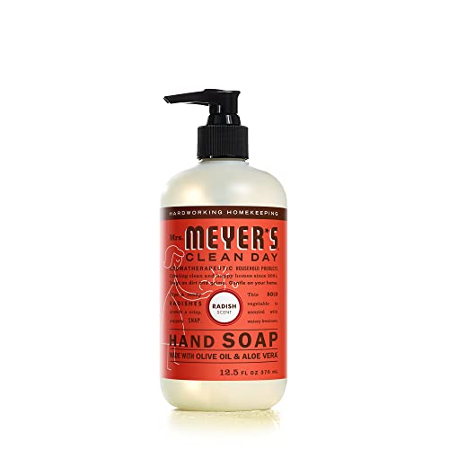 MRS. MEYER'S CLEAN DAY Hand Soap, Radish, Made with Essential Oils, 12.5 oz