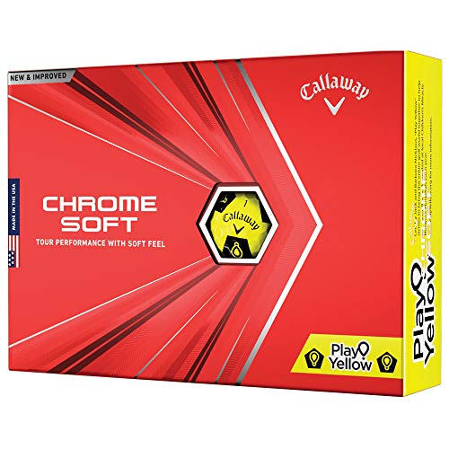 2020 Callaway Chrome Soft Golf Balls (Play Yellow Truvis)
