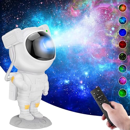 Astronaut Star Projector - Galaxy Projector Light, Remote Control Spaceman Night Light with Timer, for Gaming Room, Home Theater, Kids Adult Bedroom Decor Aesthetic, Birthday