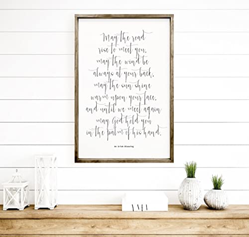 Irish Blessing - Inspirational Wall Art - Farmhouse Sign - Farmhouse Wall Decor - Irish - Irish Blessing Sign - Farmhouse - Irish Gifts - Inspirational Quotes - Entryway Decor