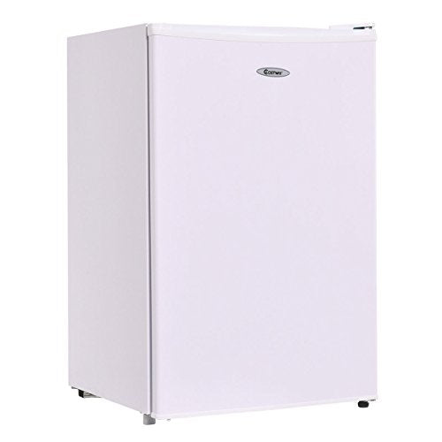 COSTWAY 4.3 cu. ft. Compact Mini Door Mini Refrigerator Freezer Cooler,White