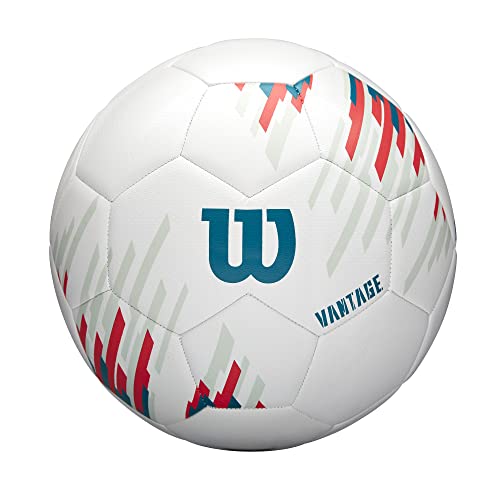 Wilson NCAA Vantage Soccer Ball - Size 4, White/Teal