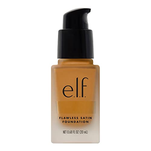 e.l.f. Flawless Finish Foundation, Lightweight & Medium Coverage, Semi-Matte Finish, Suede, 0.68 Fl Oz (20mL)