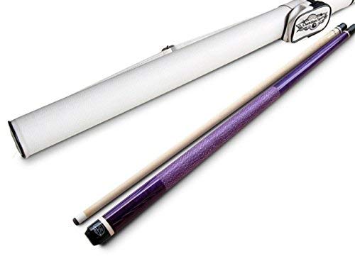 49% Off Sale - Champion ST Irish Wrap Purple Maple Pool Cue, Black/White/Purple/No Case, Champion Sport/Cuetec Glove, Model: ST-10, Original Price: $196.78 (18 oz, White Fury Case)