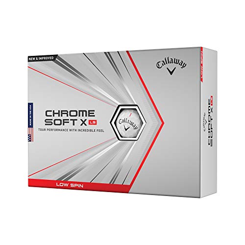 Callaway 2021 Chrome Soft X LS Golf Balls (One Dozen) White