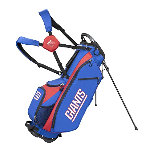 WILSON NFL Golf Bag - Carry, Ny Giants Blue, 2020 Model, Stand