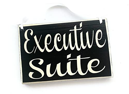 8x6 Executive Suite Handmade Wood Sign Manager Supervisor CEO Office Space Business Management Leadership Door Plaque