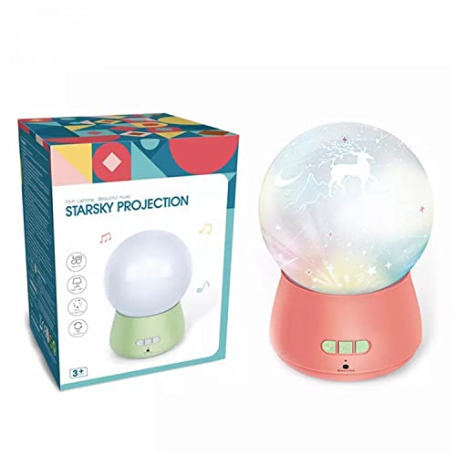 Music Projection Night Light, 360 Degree Rotating Music Projection Night Light is A Good Helper to Soothe Your Baby to Sleep, ABS