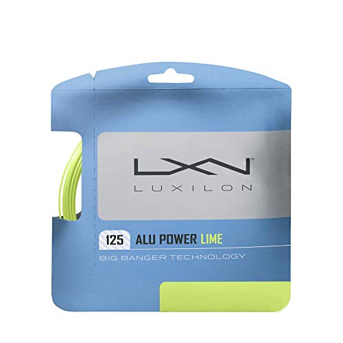 Luxilon ALU Power 125 Tennis String - Set, Lime Green