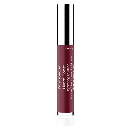 Neutrogena Hydro Boost Moisturizing Lip Gloss, Hydrating Non-Stick and Non-Drying Luminous Tinted Lip Shine with Hyaluronic Acid to Soften and Condition Lips, 100 Soft Mulberry, 0.10 oz