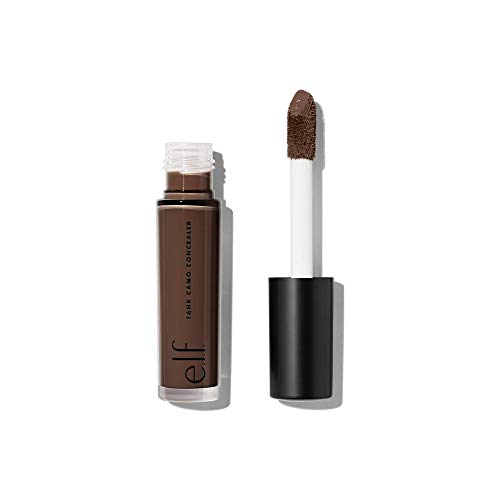 e.l.f. 16HR Camo Concealer, Full Coverage & Highly Pigmented, Matte Finish, Rich Ebony, 0.203 Fl Oz (6mL)