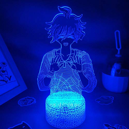 3D Night Light for Kids,Danganronpa Anime Figure V3 Rantaro Amami LEDs Neon for Friends RGB Game Lava Lamp Bedroom Table Decoration Birthday/Xmas Gifts