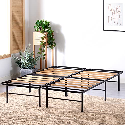 Zinus SmartBase Essential Mattress Foundation with Bamboo Slats / Metal Platform Bed Frame / Sustainable Bamboo Slat Support / No Box Spring Needed / Easy Assembly, Full