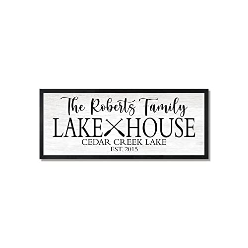 Personalized Custom family Lake House Sign