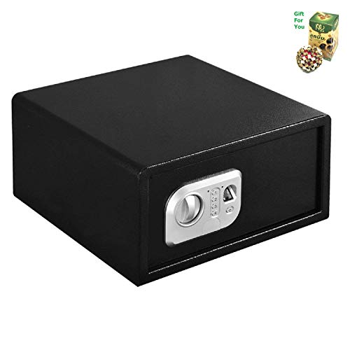 15.7" Biometric Fingerprint Digital Electronic Safe Box 29 Fingerprints by SpiritOne + Gift Coconut Shell Massage Ball