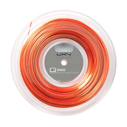 Luxilon Savage 127 Tennis String - 200m Reel, Orange