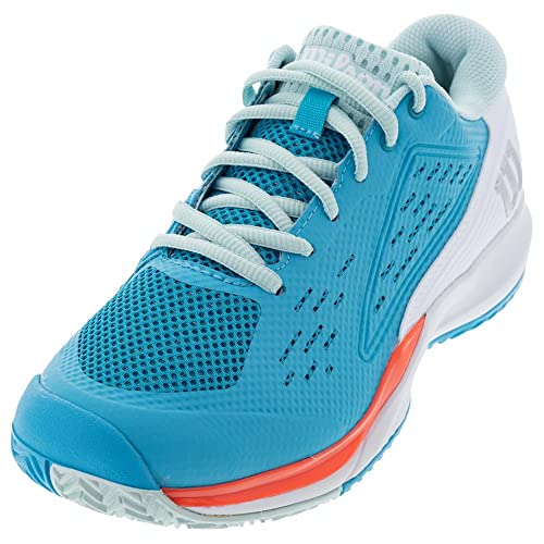 WILSON Rush Pro Ace Scuba Blue/White/Fiery Coral 8.5 B (M)