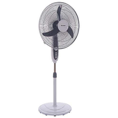 Costway 18-Inch Pedestal Fan 3-Speed Oscillating Stand w/ Manual Control Timer