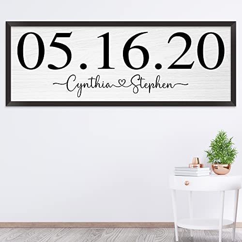 Wedding Announcement Sign, Save the Date Sign, Engagement Photo Prop, Personalized Wedding Date Gift