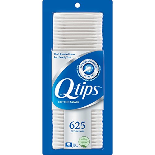 Q-tips Cotton Swabs For Hygiene and Beauty Care Original Cotton Swab Made With 100% Cotton 625 Count, WHITE