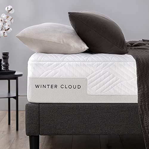 Zinus 12 Inch Winter Cloud Memory Foam Mattress/Pressure Relieving/CertiPUR-US Certified/Bed-in-a-Box/All-New/Made in USA, Full, White