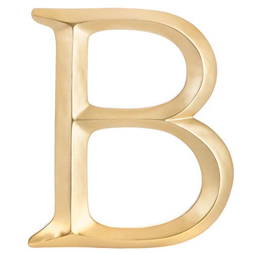 Large 12" Hand Painted Gold Letter Wall Decor Monogram Initial (B)