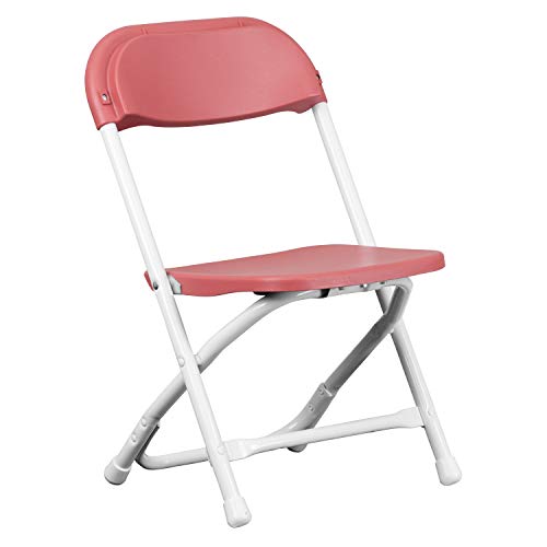 Flash Furniture Kids Burgundy Plastic Folding Chair