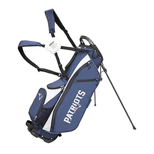 Wilson NFL Golf Bag - Cart, New England, Blue, 2020 Model