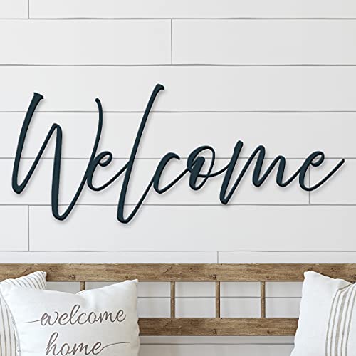 Handmade Wood Welcome Sign - upto 54" Wide. Multiple different languages, font choices and finishes to choose from.