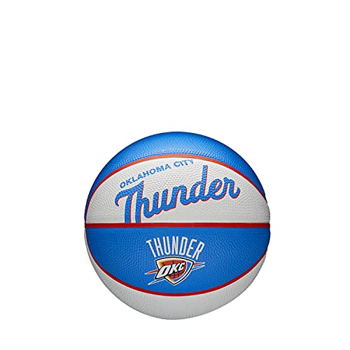 WILSON NBA Team Retro Mini Basketball - Oklahoma City Thunder