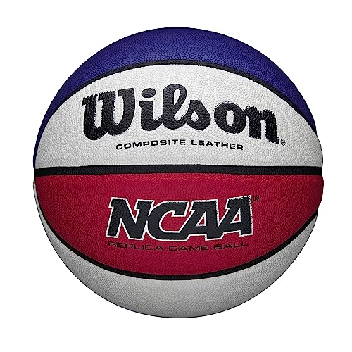 Wilson NCAA Replica Basketball - Size 7 - 29.5", Red/White/Blue