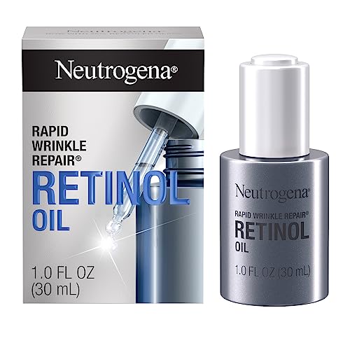 Neutrogena Rapid Wrinkle Repair 0.3% Concentrated Retinol Face Oil, Daily Anti-Aging Face Serum to Fight Fine Lines, Deep Wrinkles, & Dark Spots, 1.0 fl. oz