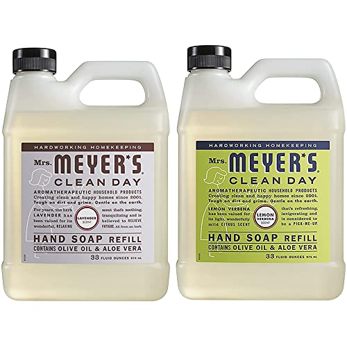 MRS. MEYER'S CLEAN DAY Liquid Hand Soap Variety Pack (Lemon Verbena + Lavender)