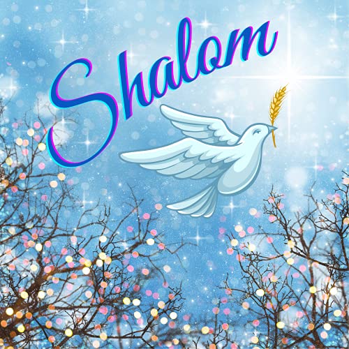 Shalom Dove Hanukkah Sign or Door Hanger