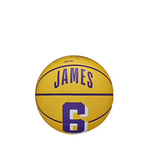 WILSON NBA Player Icon Mini Basketball - Lebron James, Mini Size